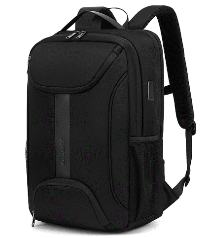 Black premium laptop backpack for travelling-0
